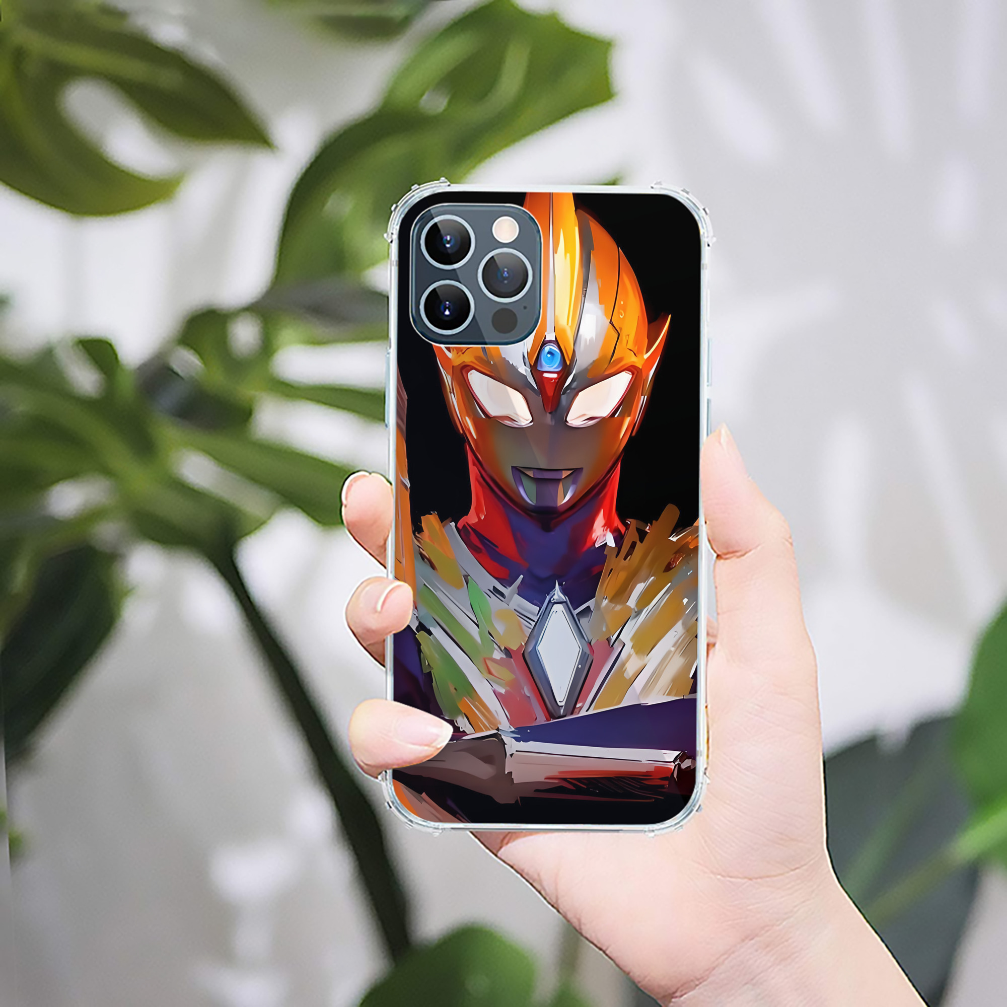 （画像用） ウルトラマン Ultraman 【iPhone 12シリーズ対応】透明スマホケース（クリアソフトケース）
